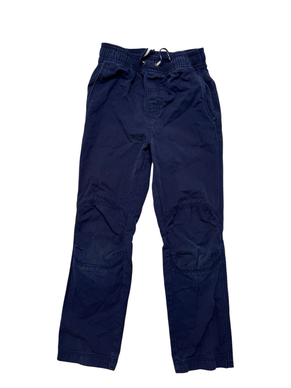 HANNA ANDERSSON Straight Leg Pull On Canvas Blue Pants Size 8 130 Cotton Uniform